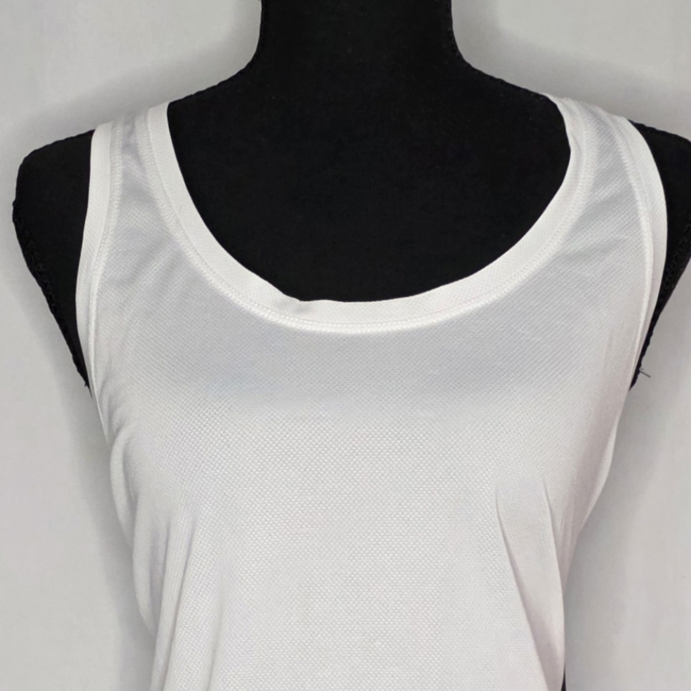 NWT Athletic Works Tank Tops Set of 2 -White & Mint Racerback Workout Size Large - Picture 7 of 11